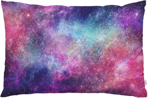 Vista 17 de EKOBLA Funda de almohada de arte abstracto, teñido anudado, amarillo, verde, rojo, diseño moderno y contemporáneo, pintura de tinta, decoración