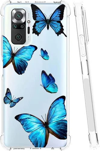 Vista 2 de Funda para Redmi Note 10 (4G)/para Redmi Note 10S M2101K7BG Funda transparente para niñas mujeres, TPU suave a prueba de golpes Funda protectora