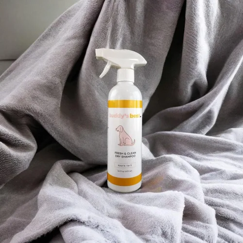 Vista 6 de Buddy's Best Fresh & Clean - Champú seco para perros, botella de 16 onzas líquidas sin agua, champú para perros y cachorros (tarta de manzana)