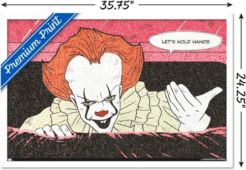 Vista 3 de Trends International IT - Póster de pared con texto en inglés «Let's Hold Hands», 34 pulgadas de largo x 22.4 pulgadas, versión enmarcada Versión