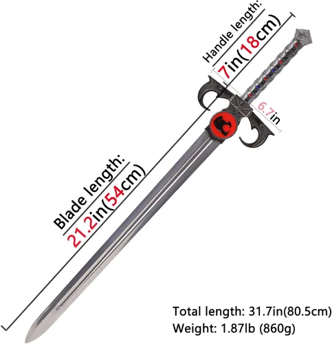 Vista 7 de Sword of Omens Metal Eye of Thundera Sword Replica Sword Suitable for Cosplay Decoration is not Sharp