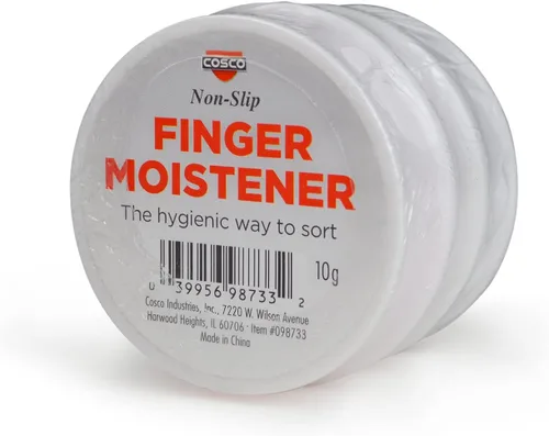 Vista 3 de COSCO Humedecedores para la punta de los dedos, envase de 0.35 oz, paquete de 3