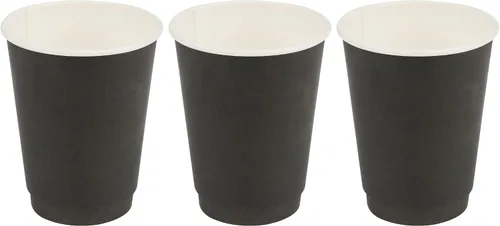 Vista 24 de Restaurantware Tazas de café de papel de 4 onzas, 25 tazas de papel desechables de doble pared, a prueba de fugas, reciclables, tazas calientes