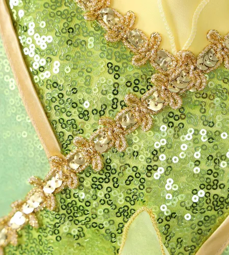 Vista 5 de TYHTYM Deluxe Princess Costumes Little Girls Dress Kids Fancy Gown Cosplay Halloween Party 2-11T