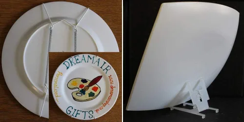 Vista 2 de Dreamair tienda 70 Boda (Platino) Aniversario: Plato (Flor) (Rd)
