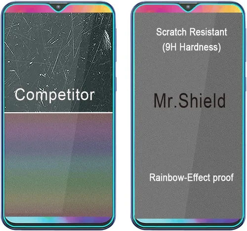 Vista 6 de Mr.Shield [Paquete de 3] Protector de pantalla diseñado para Samsung Galaxy A10e / Galaxy A10E [vidrio templado] con repuesto de por vida Vidrio