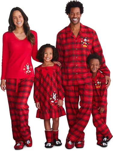 Vista 2 de Disney Minnie Mouse Holiday Plaid Nightshirt Girls - Multi