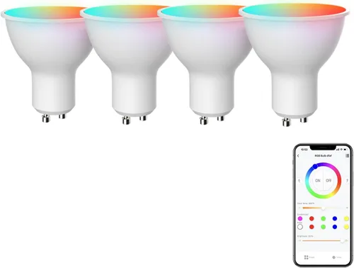 Vista 8 de Broadlink FastCon GU10 - Bombillas inteligentes LED de 4.5 W que cambian
