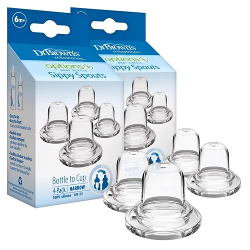 Vista 11 de Dr. Brown's Milestones Options+ Boquillas para sorber estrechas, paquete