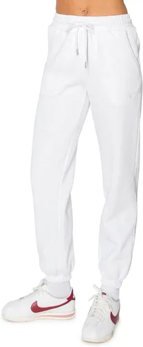 Vista 39 de Cali1850 Pantalón deportivo Cloud Nine Fleece para mujer, cintura alta, ajuste holgado, dos bolsillos, cintura elástica con cordón