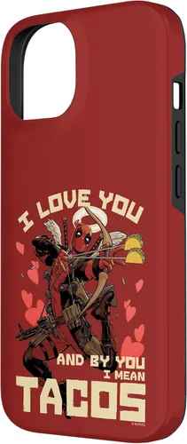 Vista 5 de Marvel Deadpool I Love You and by You I Mean Tacos - Carcasa para iPhone 17