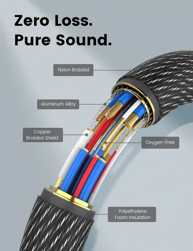 Vista 2 de MOSWAG Cables RCA, conector chapado en oro, doble RCA macho a hembra, cable de extensión de audio estéreo para receptores estéreo, altavoces