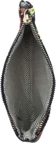 Vista 4 de XOXO Pulsera grande Saffiano multifunción sólida estampada para mujer Negro