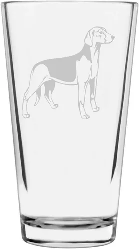 Vista 437 de Podenco Canario - Vaso de pinta de 16 onzas con temática de perro personalizado