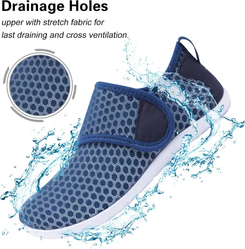 Vista 3 de Lisdwde Zapatos de agua antideslizantes para hombre y mujer, zapatos de natación, deportes de playa, secado rápido, zapatos de calcetín para mujeres