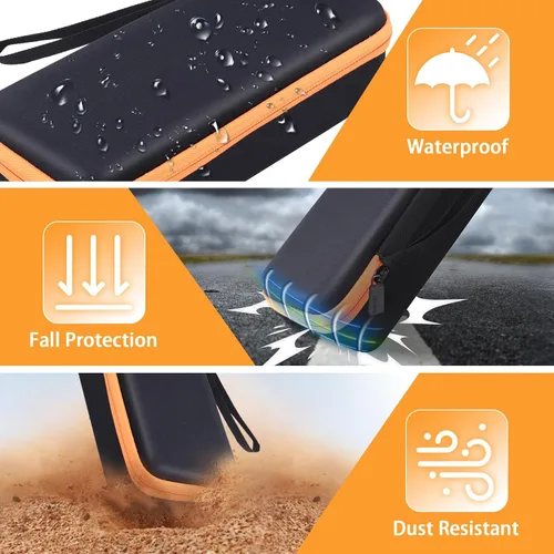 Vista 6 de co2CREA Estuche rígido compatible con tijeras eléctricas inalámbricas Worx WX082L / WX081L 4V ZipSnip, estuche de transporte Poratble para tijeras