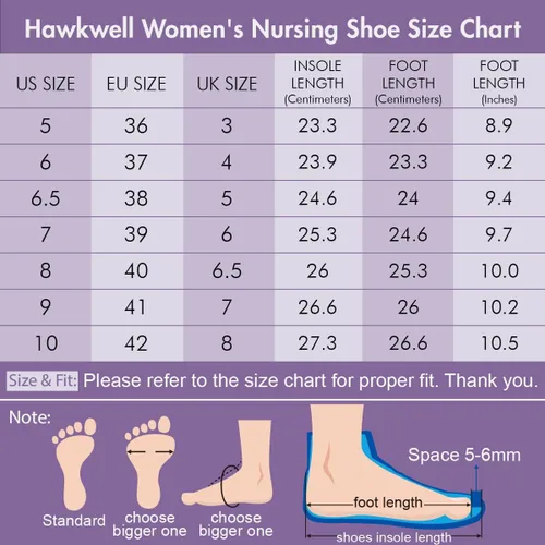 Vista 6 de Hawkwell Women's Slip On Lightweight Slip Resistant Comfort Nursing Shoes
