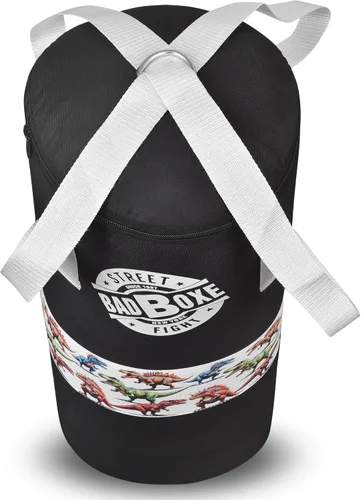 Vista 7 de Saco de boxeo con guantes de boxeo Juego de saco de boxeo junior de 2 pies con soporte y colgador Saco de boxeo juvenil con guantes de boxeo