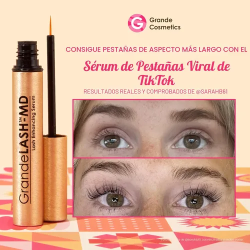 Vista 2 de Grande Cosmetics GrandeLASH-MD Lash Enhancing Serum - Peptide & Vitamin Infused Formula for Longer, Thicker, Fuller Looking Lashes - Ophthalmologist