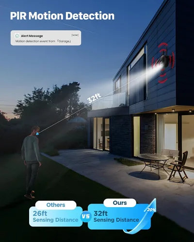 Vista 7 de Cámaras de Seguridad Inalámbricas Solares al Aire Libre de 2K: Cámara WiFi para Sistema de Seguridad del Hogar - Cámara con Batería IP66 Resistente