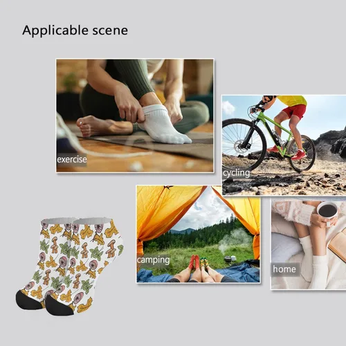 Vista 7 de devor Womens No Show Socks No Show for Women Sock Cotton No Show Sock Fashion Cute Mushrooms Funny Mushrooms Magic Mushrooms Plant Forest Hidden