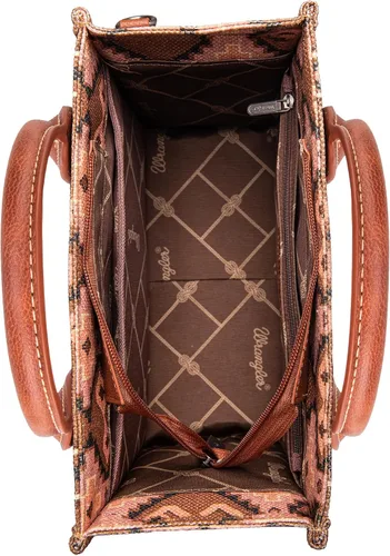 Vista 5 de Wrangler Aztec Tote Bag for Women Boho Shoulder Purses and Handbags