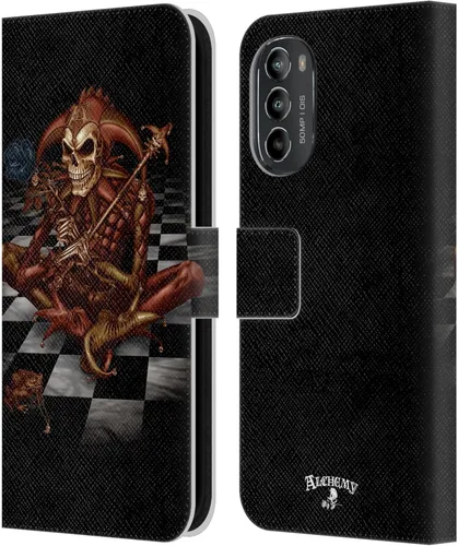 Vista 8 de Head Case Designs Officially Licensed Alchemy Gothic 13 Dagger Illustration Leather Book Wallet Case Cover Compatible with Motorola Moto G82 5G