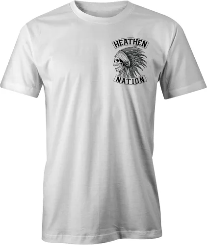 Vista 2 de Heathen Camiseta Chief Blanca