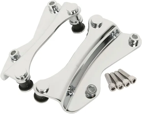 Vista 8 de TCT-MOTORPARTS Paquete de viaje picado, maletero, almohadilla de respaldo, estante de montaje individual negro para modelos Harley Touring Road King
