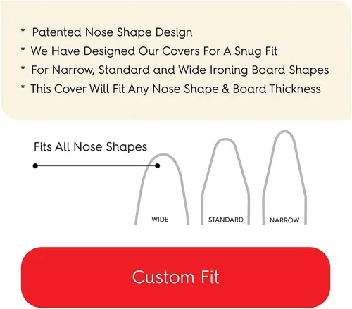Vista 7 de TIVIT Funda para tabla de planchar: compatible con Amazon Basics Tabla de planchar de tamaño completo, revestimiento Alumitek, resistente a