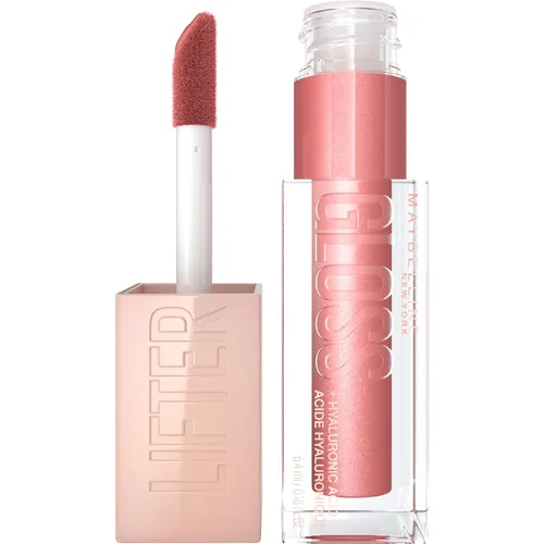 Vista 38 de Maybelline Lifter Gloss, Brillo de Labios Hidratante con Ácido Hialurónico, Alto Brillo para Labios Más Llenos, Perla, Perla Plateada Transparente