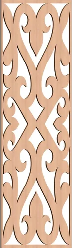 Vista 137 de Keene Paneles de pared decorativos de madera con calado, 9 3/8 pulgadas de ancho x 24 3/8 pulgadas de alto x 1/4 de alto, abedul Birch