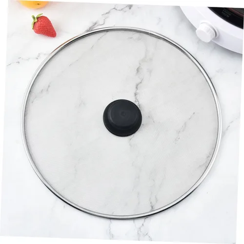Vista 7 de 3pcs Stainless Steel Grease Splatter Screen for Frying Pan Insulated Handle Cover for Pots Pans Fine Mesh Cooking Guard for Kitchen Use for Home
