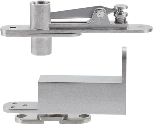 Vista 7 de Ranbo Bisagras de pivote de puerta de cierre automático comercial/casero Bisagras ocultas resistentes para puertas de madera Eje de 360 grados