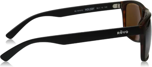 Vista 3 de Revo Gafas de sol polarizadas para hombre, marco Wayfarer modificado, 2.283in, cuadrado