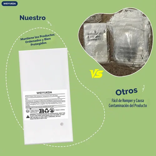 Vista 7 de WEIYUEDA - Bolsas de celofán autoadhesivas transparentes de 4 x 6, 200 unidades Cookie & Candy Packaging Bags, High-Transparent Display Packaging
