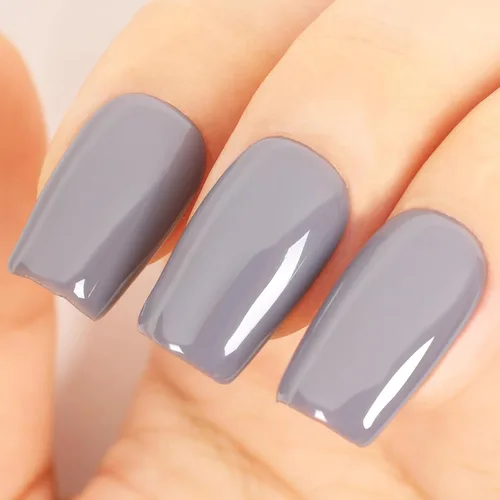 Vista 18 de Esmalte de uñas en gel color púrpura oscuro de medianoche - 15ml de esmalte de uñas en gel Jelly color morado negro, color traslúcido
