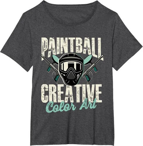 Vista 6 de Paintball Creative Color Art - Camiseta Paintball Paintball, Negro