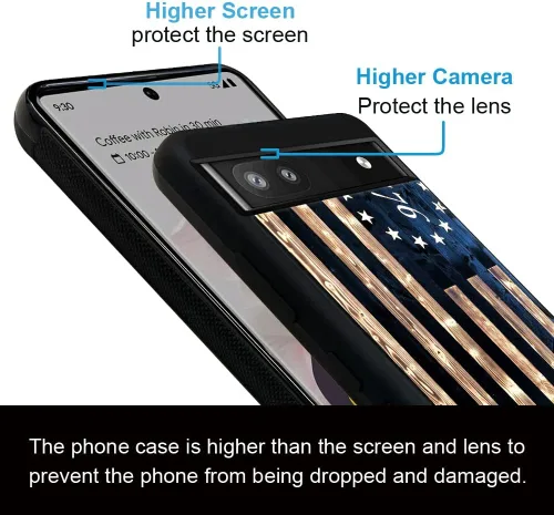 Vista 5 de DAIZAG Funda compatible con Google Pixel 6A, protección completa, a prueba de golpes, antiarañazos, funda de poliuretano termoplástico para hombre