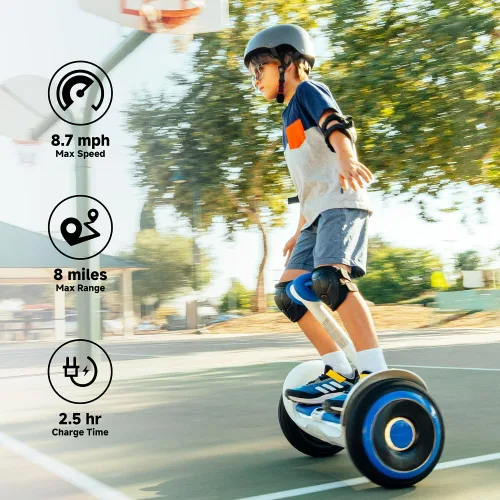 Vista 4 de Segway Ninebot S2 - Patinete de autoequilibrio para niños, de 8 a 12 años