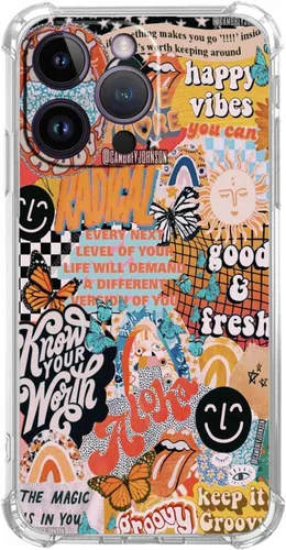 Vista 72 de Funda de Collage Estético para iPhone 7/8/SE2/SE3, Patrón de Citas Positivas, Funda TPU Única y Moderna Compatible con iPhone 7/8/SE2/SE3