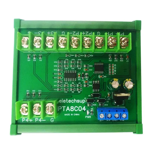 Vista 10 de 4ch 500 Celsius PT100 Thermocouple RTD emperature Sensor RS485 Temperature Sensor Module Modbus RTU Board Paperless Recorder (A 12V with Rail Box)