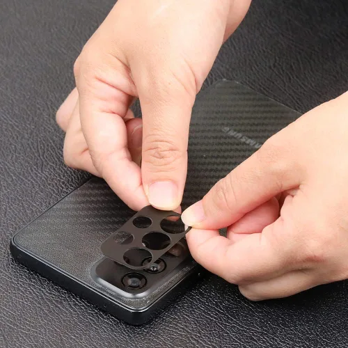 Vista 5 de Ibywind Protector de pantalla para SamSung Galaxy A53 5G de 6.5 pulgadas (no para Galaxy A51/A52/A54), con 2 piezas de vidrio templado, 1 protector