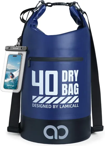 Vista 10 de Lamicall Bolso Seco Pequeño, Bolso Impermeable - [Duradero y Flotante] Bolso a Prueba de Agua de 1.32/2.64/5.28/7.92/10.56 galones con Funda
