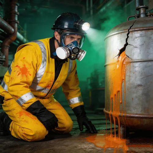 Vista 6 de Máscara respiradora de cara completa, máscara de gas que protege contra gases nocivos, polvo, productos químicos, máscara de seguridad con filtro