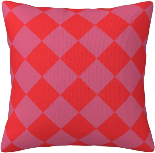 Vista 24 de Aspen - Fundas de almohada doradas y azul princesa a cuadros retro para sofá, fundas de cojín decorativas para decoración del hogar, habitación