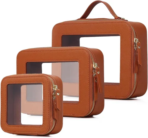 Vista 15 de Bolsa de maquillaje transparente (negro L)