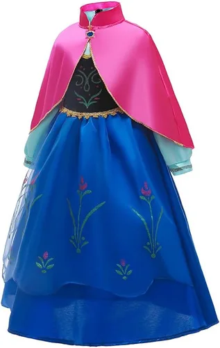 Vista 3 de Accesorios de disfraz de princesa Frozen Anna para niñas, accesorios de disfraz de princesa Anna para disfraz de Halloween