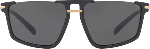 Vista 3 de Versace Man Sunglasses Black Frame, Dark Grey Lenses, 60MM