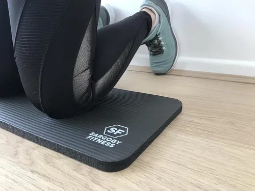 Vista 5 de Rodilleras de yoga de 0.6 pulgadas de grosor para Pilates Yoga Rodilleras Cojín para proporcionar apoyo a la rodillera, codos, antebrazos y muñecas
